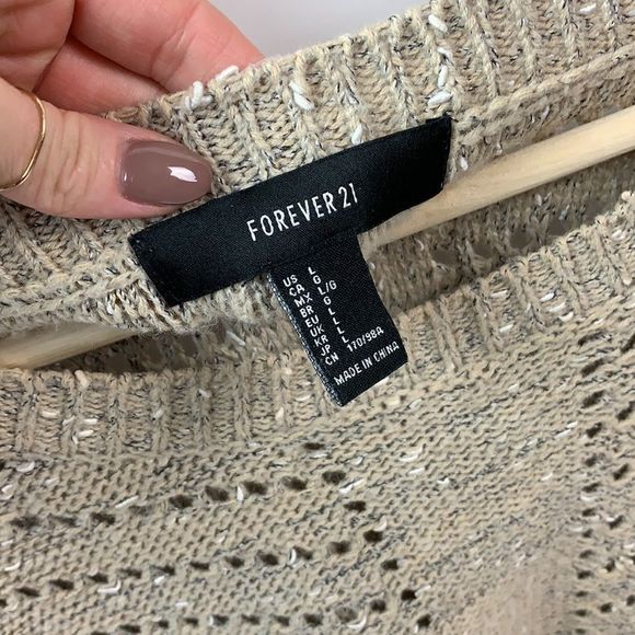 Beige Loose Knit Sweater - Picture 3 of 4